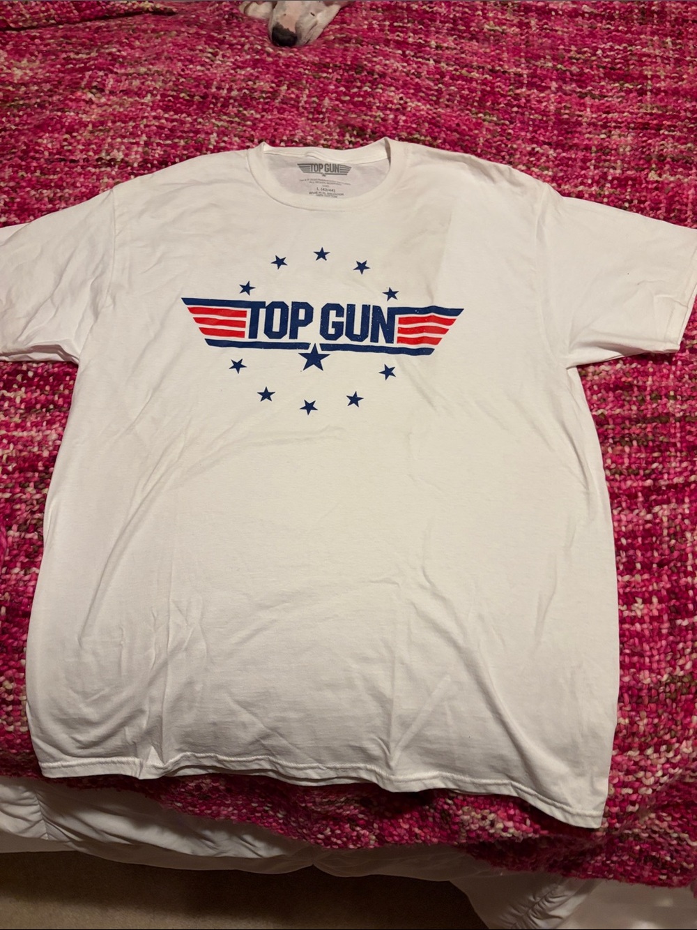 Top Gun Men’s White Graphic Logo Short Sleeve Tee